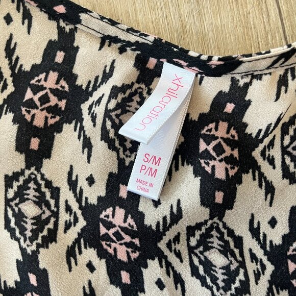 Womens Xhilaration Multicolor Print Kimono Cardigan - S/M - Picture 6 of 6